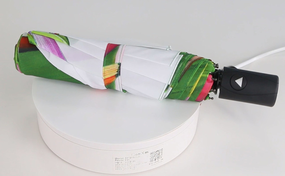 guarda-chuva feminino de 3 dobras com eixo de metal com impressão digital