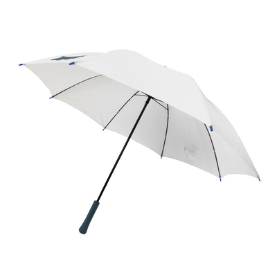 Auto aberto Quadro de metal guarda-chuva Branco Cor 23 polegadas