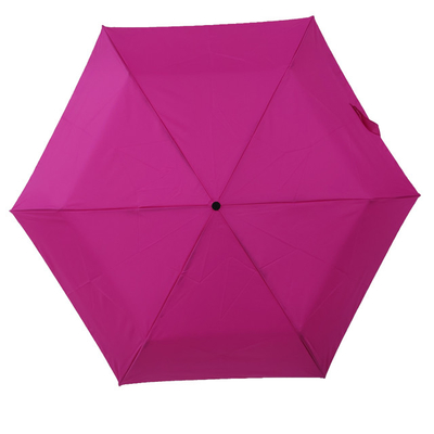 Mais leve 3 guarda-chuva dobrável com costelas de carbono manual aberto 19 polegadas 6 painéis