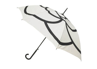 Guarda-chuva branco da vara do estojo compacto J, fim automático do manual do guarda-chuva das senhoras
