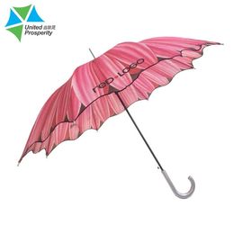 Comprimento aberto 70-100cm do rosa do guarda-chuva da vara do automóvel forte compacto por dias chuvosos