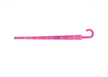 Comprimento cor-de-rosa 70cm do eixo do metal do guarda-chuva 8mm das auto crianças das meninas com copo plástico