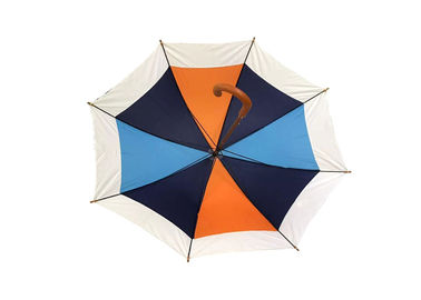Guarda-chuva de madeira personalizado do punho do gancho, punho curvado de madeira do guarda-chuva longo da vara