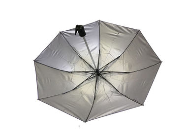 Anti guarda-chuva UV dobrável, fim claro super do manual do guarda-chuva triplo da dobra aberto