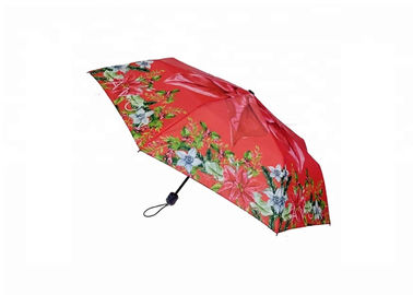 Flor da borracha dobrável de 21 reforços do guarda-chuva 8 da polegada resistente forte/punho plástico