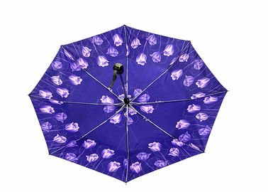 Guarda-chuva ausente da dobra da impressão de tela de seda, guarda-chuva de dobramento de pouco peso