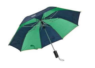 Guarda-chuvas feitos sob encomenda abertos do golfe do logotipo do automóvel, armação de aço Windproof de dobramento do guarda-chuva do golfe