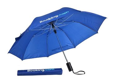 Guarda-chuvas feitos sob encomenda abertos do golfe do logotipo do automóvel, armação de aço Windproof de dobramento do guarda-chuva do golfe