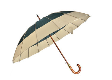 Os guarda-chuvas relativos à promoção feitos sob encomenda automáticos 16 marcam 25 polegadas de eixo de madeira