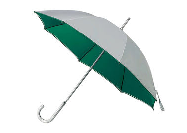 Prata de alumínio reta diâmetro aberto revestido 100-103cm da proteção uv do guarda-chuva