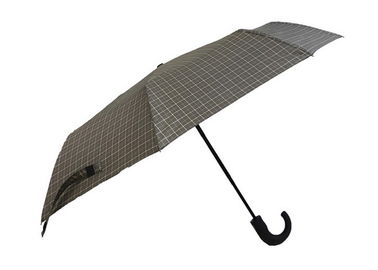 Tela curvada da impressão da verificação do punho do curso do OEM do luxo dos homens guarda-chuva automático