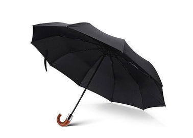Guarda-chuva preto da vara, mini guarda-chuva para a tela reciclada RPET ambiental do curso