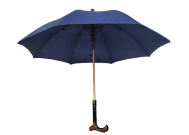 Suporte dourado da altura ajustável que caminha o guarda-chuva da vara, guarda-chuva de passeio do bastão para escalar