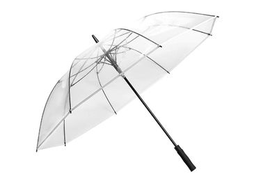 Arco aberto automático dado forma do guarda-chuva do PVC abóbada clara reta reforços de 42 polegadas 8