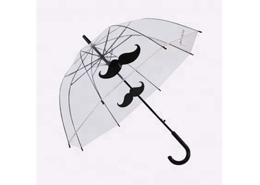 Imagem popular da barba que imprime reforços transparentes do eixo do metal do guarda-chuva da chuva