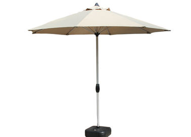 Fim aberto do manual UV de madeira resistente comercial dos reforços do guarda-chuva de praia 3.00mm