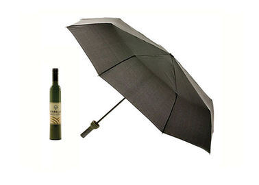 21 polegadas de logotipo rico dado forma da cor do guarda-chuva da garrafa de vinho impresso para a promoção