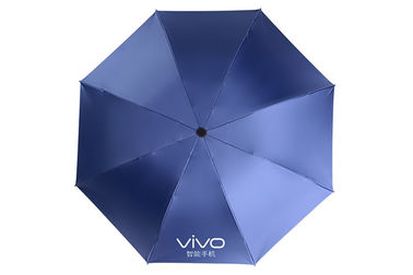 Windproof forte de dobramento personalizado do guarda-chuva 3 automáticos pequenos da promoção do logotipo