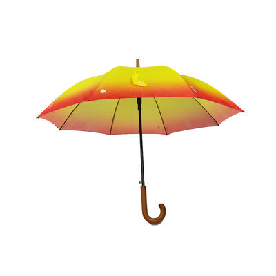 Guarda-chuva compacto do golfe do punho de borracha de 8 reforços da fibra de vidro