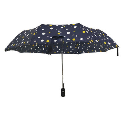 Impressão de tela de seda 21&quot; auto guarda-chuva dobrável aberto