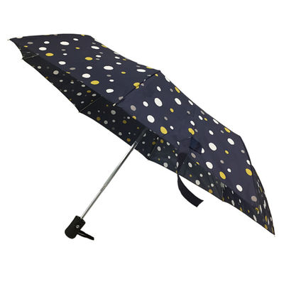 Impressão de tela de seda 21&quot; auto guarda-chuva dobrável aberto