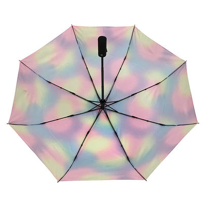 A fibra de vidro dobro marca o guarda-chuva dobrável do diâmetro 93cm