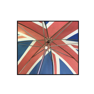 Bandeira BRITÂNICA guarda-chuvas relativos à promoção impressos do golfe da tela do poliéster