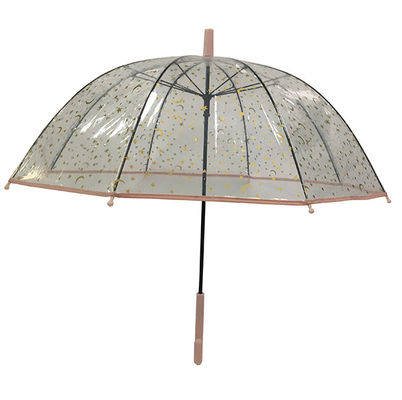 Guarda-chuva automático transparente da abóbada clara relativa à promoção do ponto de entrada para a venda por atacado