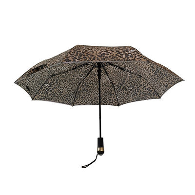 Guarda-chuva conduzido automático conduzido do punho da lanterna elétrica do guarda-chuva da dobradura da tocha