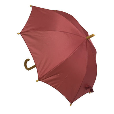 As crianças curvadas plásticas do poliéster do punho 190T comprimem o guarda-chuva 16&quot; *8K