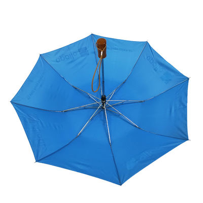 Guarda-chuva UV do golfe do Pongee Windproof forte de 2 dobras