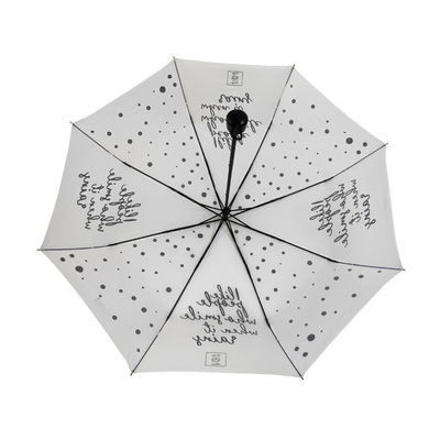 Auto fim aberto Mini Folding Umbrella Digital Printing de 8 reforços com saco de compras