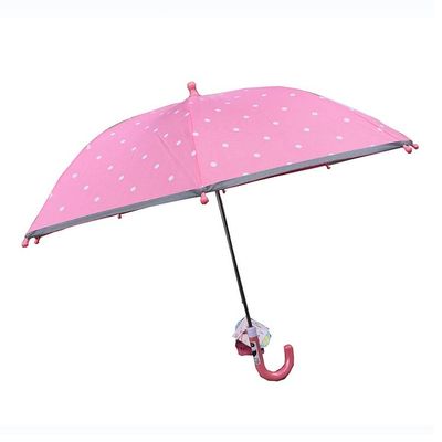 Comprimento reto 93.5cm do guarda-chuva da tela Windproof compacta do Pongee