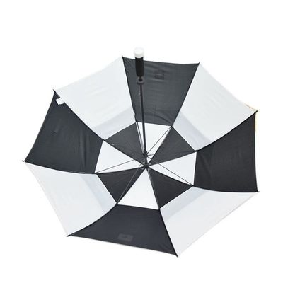 Guarda-chuvas Windproof do golfe do quadro manual do metal com punho reto