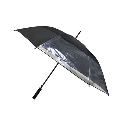 Auto guarda-chuvas Windproof abertos do golfe do Pongee 190T com painel transparente