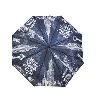 O auto metal inquebrável próximo aberto marca a impressão de tela de seda do guarda-chuva da tempestade