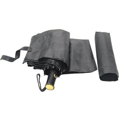 fim aberto automático Windproof de dobramento da cor do preto do guarda-chuva do eixo 3 do metal de 8mm