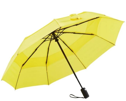 A fibra de vidro dobrável marca o guarda-chuva Windproof do estojo compacto do Pongee