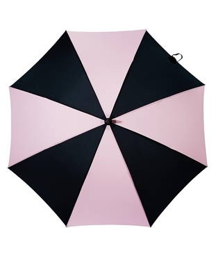 As mulheres retas do guarda-chuva do punho do Pongee Windproof aberto manual projetam