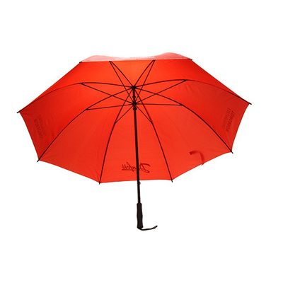 Guarda-chuva impresso relativo à promoção do golfe de BSCI com o eixo do metal de 8mm