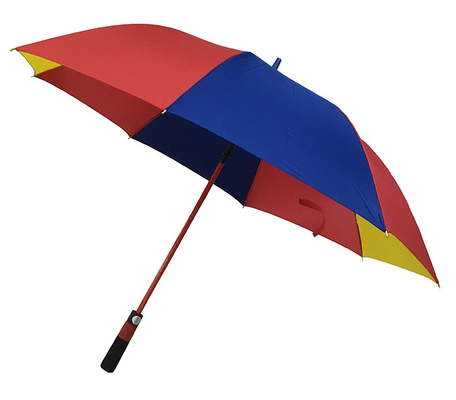 guarda-chuva da cor do arco-íris do Pongee 190T de 130cm com reforços da fibra de vidro