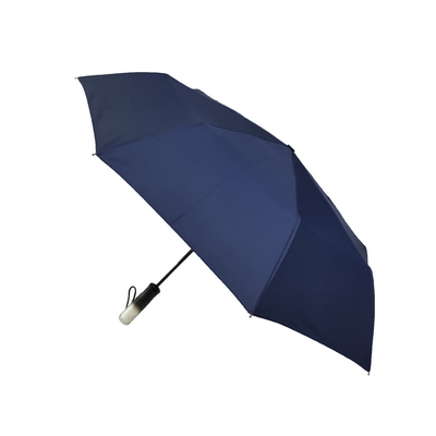 3 fantásticos guarda-chuva de dobramento da capa de chuva do Pongee com punho do armazenamento