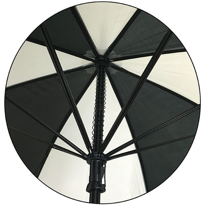 Guarda-chuva do golfe do poliéster 190T do diâmetro 130CM com quadro do metal