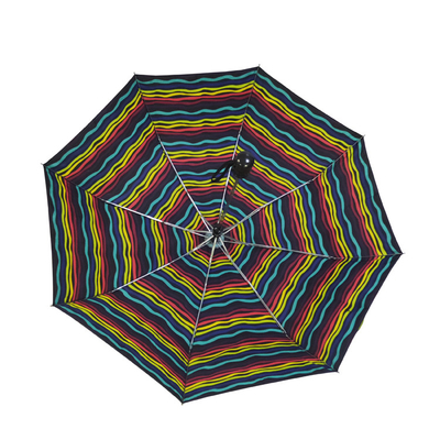 guarda-chuva de dobramento do arco-íris de 21in 3 Windproof para o curso