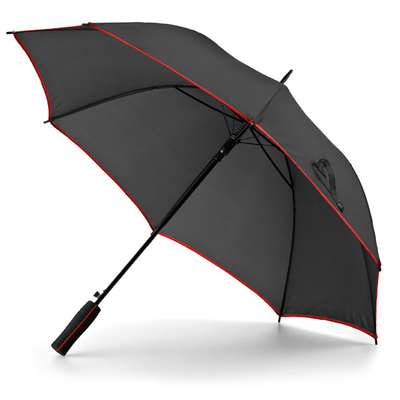 Guarda-chuva de golfe com eixo de fibra de vidro de 120 cm Pongee auto aberto OEM disponível