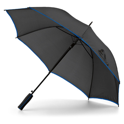 Guarda-chuva de golfe com eixo de fibra de vidro de 120 cm Pongee auto aberto OEM disponível
