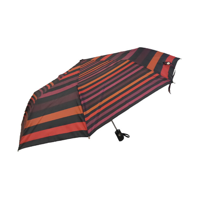 Auto guarda-chuva Windproof de dobramento próximo aberto da listra do Pongee
