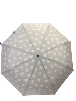 Guarda-chuva aberto manual da tela do Pongee da promoção com impressão mágica