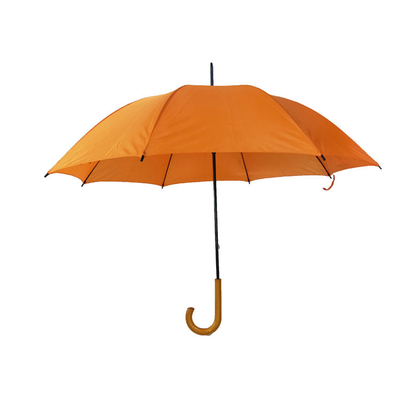 Guarda-chuva plástico da vara da chuva do Pongee do punho da promoção