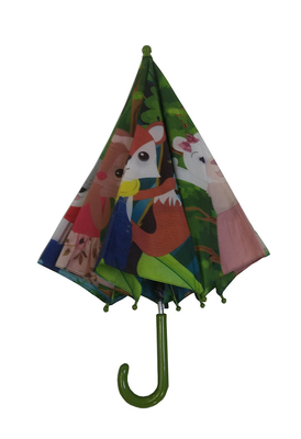 Pongee pequeno do quadro do metal guarda-chuva de duas camadas para crianças